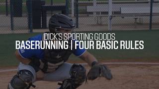 Baseball Baserunning Skills: Four Basic Rules