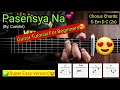 Pasensya Na - Cueshé (Super Easy Chords)😍 | Guitar Tutorial