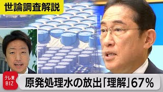 原発処理水の海洋放出「理解」67％…岸田内閣支持率は42％【与党キャップ横堀拓也の世論調査解説】（2023年8月28日）