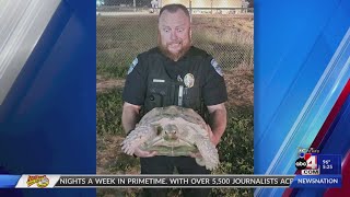 Nephi Police return runaway Tortoise