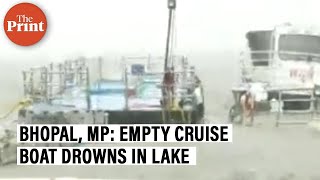 Heavy rain lashes Bhopal, cruise boat seen drowning in lake