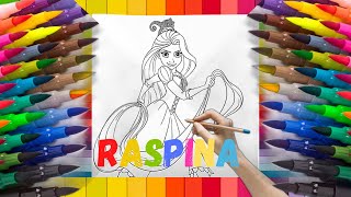 👑👗🌈 Disney Princess Coloring Pages: TANGLED RAPUNZEL (2022) 👑👗🌈