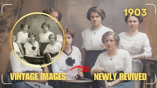 ▶ Portraits of the Edwardian Era: Life Between Tradition and Change / HD Colorized Photographs
