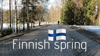 Finnish Spring - Virtual Walking Tour in Hervanta [Tampere, Finland]