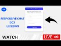 Responsive Chat Box UI Design Html, CSS&JS