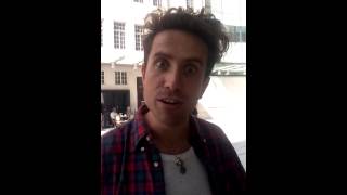 Nick Grimshaw saying hi to my friend Matteo (23.08.13)