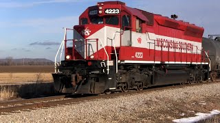 WAMX 4223 (SD45 Carbody) on WSOR L465 1/2/2020