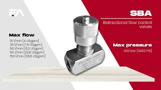 Focus on our best sellers - unidirectional and bidirectional flow control valves