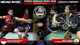 Jafar/Felisha (INA) vs Surya/Pramuthesh (IND) | German Open 2025 Badminton