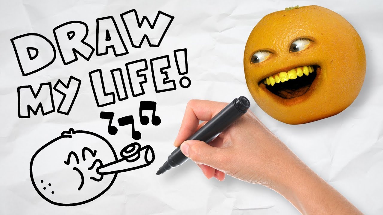 Annoying Orange Cartoon Drawing