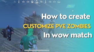 How to create Big size zombies in wow match | wow tutorial video | Pubgmobile
