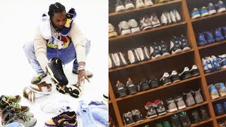 Offset shows off his massive sneaker collection