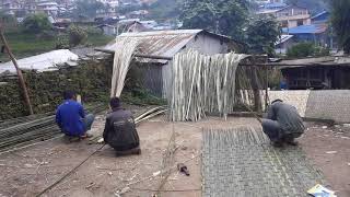Nepali village life#bamboo weaving basket #primitive technology
