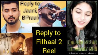 Reply To Filhaal2 mohabbat | Filhal 2 best Reply | Female | Full screen status lyric | Cover #shorts