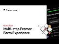 A quick tour of a multi-step form experience in Framer