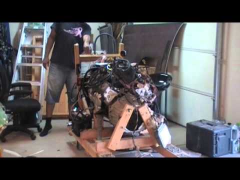 Wood Engine Test Stand Part 27 LS1 Engine Mount Wood Engine Test Stand Part 27 LS1 Engine Mount