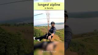 Kerala Longest Zipline | Wayanad | Aravind Vlogs | #shorts