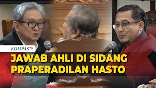 Jawab Ahli Ditanya Kuasa Hukum dan KPK di Sidang Praperadilan Hasto