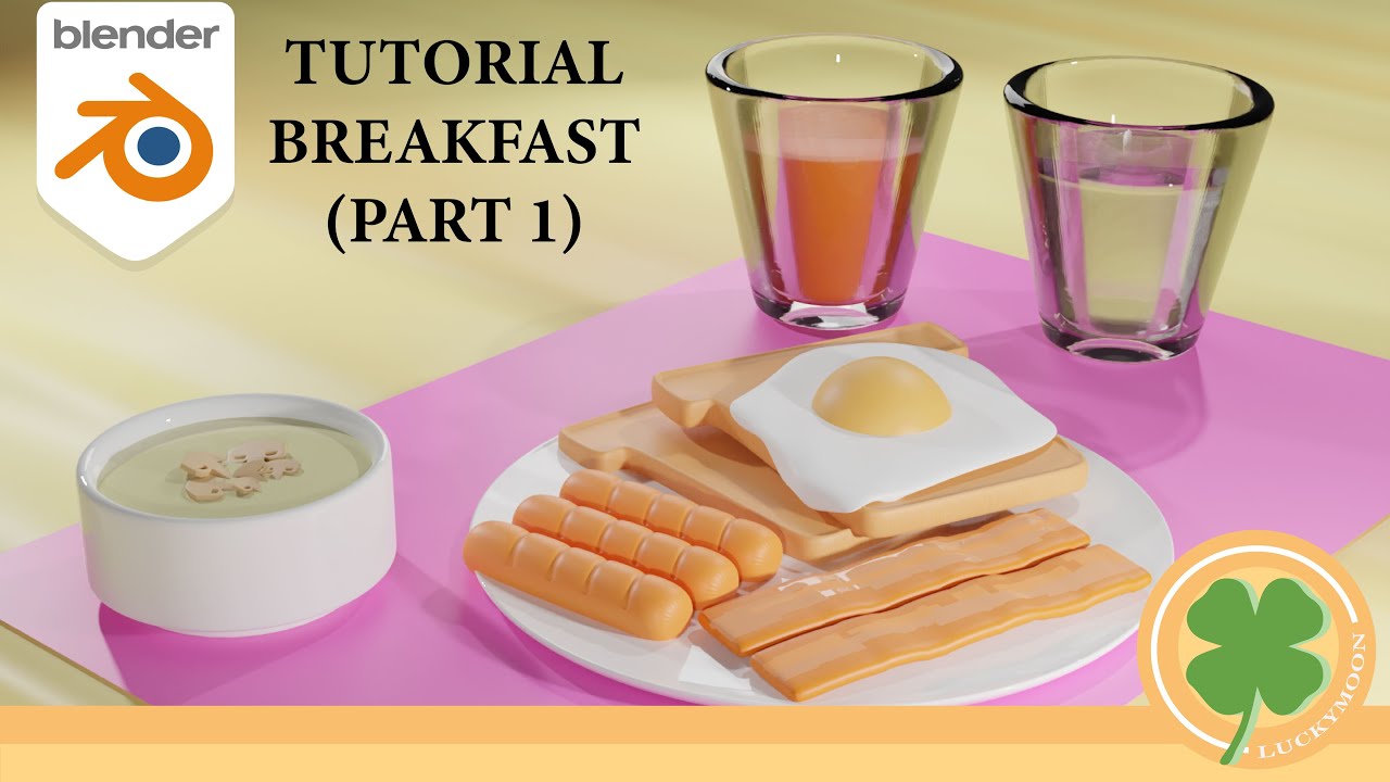 Blender Tutorial I Breakfast Part 1 Youtube