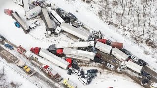 Major Tragedy In Ontario Canada || Snowstorm Causes Pile-Up In Orillia