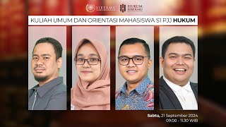 Orientasi Mahasiwa Baru Program Studi S1 PJJ Hukum 2024 Ganjil