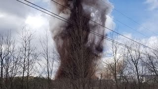 On camera: Massive explosion rocks Maine paper mill