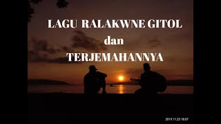 LAGU SELARU ~ LARAKWNE GITOL DAN ARTINYA