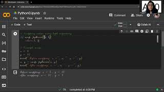 Swapping values using Tuple unpacking || Python