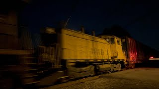 CSX 81 leads CSX M403 at Hillsborough NJ with a Black river and western SW9 switcher! 7/14/2024