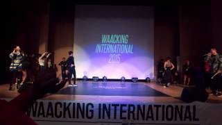 Waacking International 2015 Quater-Final WIZZARD (WINNER) vs Lip J