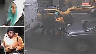 Video: Accused shoplifters brawl in street with Barneys workers