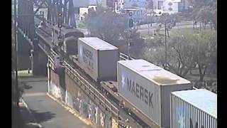 A78 leads 9102 Mildura Superfreighter into Melbourne.  The train is incomplete 18-11-2013