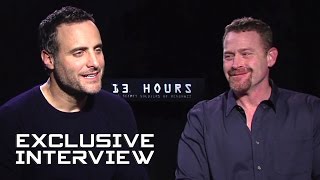 Dominic Fumusa \u0026 Max Martini Exclusive Interview - 13 HOURS: THE SECRET SOLDIERS OF BENGHAZI