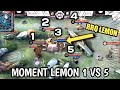 Moment Lemon 1 VS 5 - RRQ HOSHI VS EVOS SG (M2)