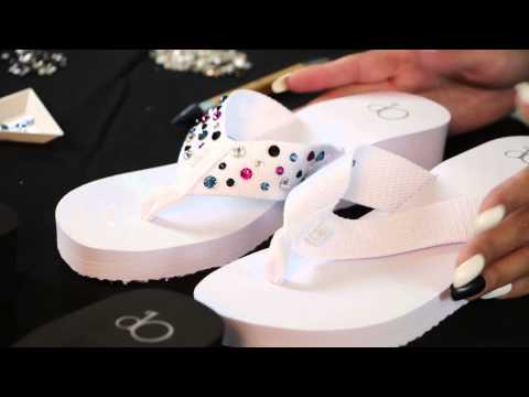 Rhinestone Flip Flops Rhinestone Flip Flops