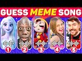 GUESS MEME & WHO'S SINGING🎤🎵🔥 Lay Lay, King Ferran, Salish Matter, TengeTenge, MrBeast, Elsa, Panda?