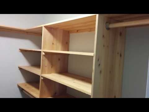DIY Cedar Closet Shelving system - Part 1 - Shelves DIY Cedar Closet Shelving system - Part 1 - Shelves