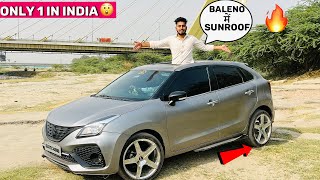 Sunroof वाली  Baleno 5 lakh की Modification 🔥 में Baleno को बाना दिया Rolls Royce😱 Tarun vlogs3445