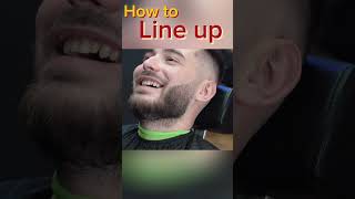 How to line up beard #beard #beardlineup #beardtrim #barbertutorial #menshaircut #barbershop