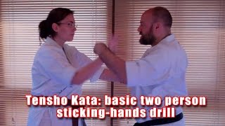 Practical Kata Bunkai: Tensho kata as a basic two-person sticking-hands (muchimi) drill