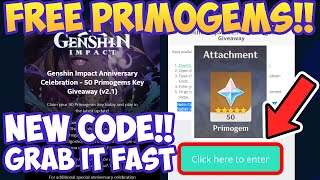 [[ "ENDED!!" | FREE PRIMOGEMS!! ]] NEW Redeem Code Genshin Impact 2.1 _ Intel Gaming Access