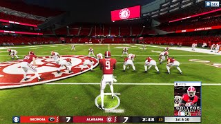 The NEW NCAA 24 Will look like this! Alabama vs Georgia New College Football Game (MOD) Gameplay