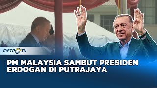 Presiden Erdogan Tiba, PM Anwar Ibrahim Sambut Hangat di Putrajaya