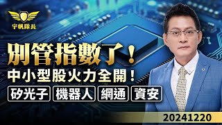 別管指數了！中小型股火力全開！矽光子 機器人 網通 資安｜20241220｜黃宇帆 分析師｜產業先鋒隊