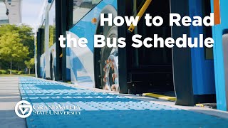 How To Read The Bus Schedule
