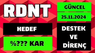 RDNT COİN ÖNEMLİ DESTEK VE DİRENÇ BÖLGELERİ #rdnt #rdntcoin #RDNT #bitcoin #altcoin