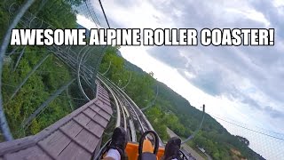 Smoky Mountain Alpine Roller Coaster POV Pigeon Forge TN