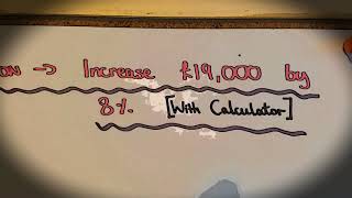 Increasing by a Percentage EASY Multiplier Method!!! (With Calculator)