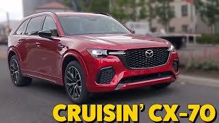CX-70 Footage | 2025 Mazda CX-70 Turbo S in Soul Red Crystal
