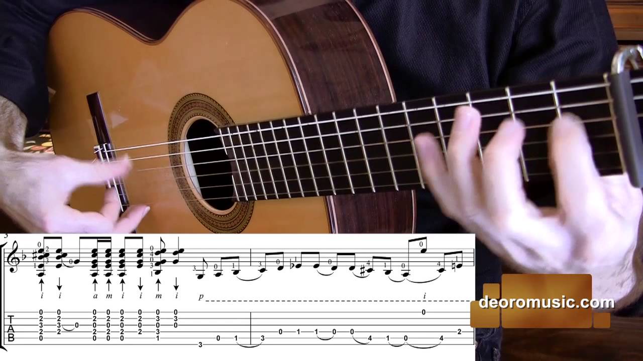 Flamenco Guitar Lesson W/ TABS | Buleria Falseta 6 | Diego De Oro - YouTube